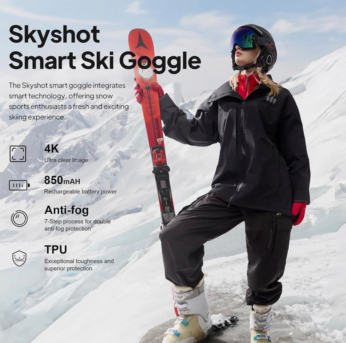4K POV Camera Goggles